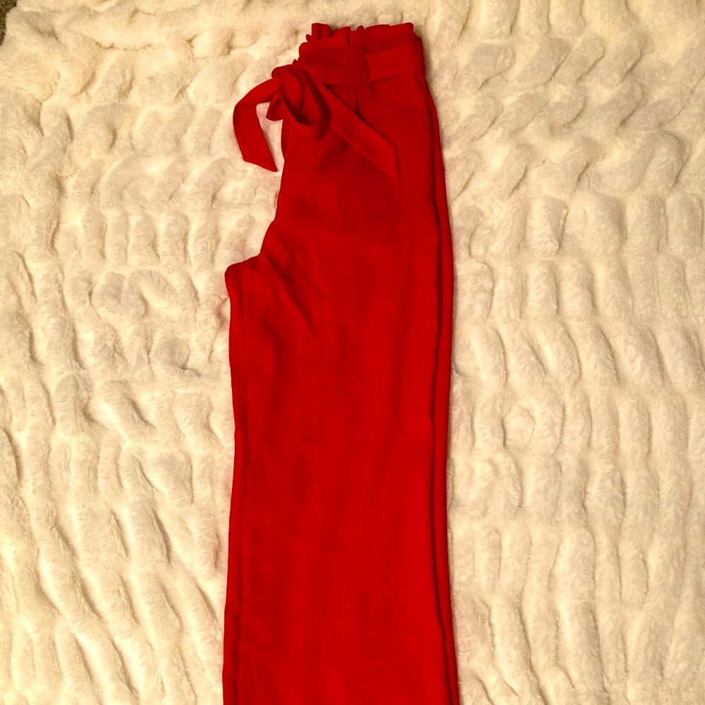 Womens Express high waisted paper bag dress pant